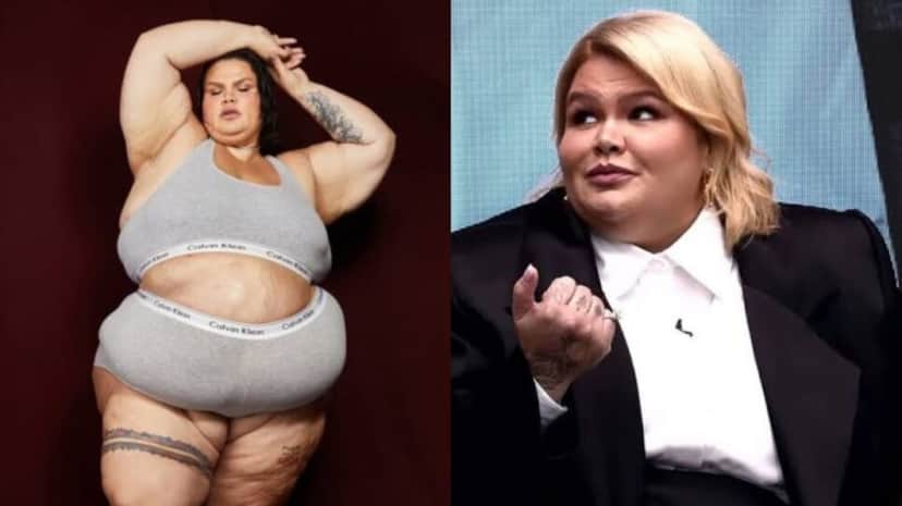 Thais Carla, em seu antes e depois da cirurgia bariátrica (Foto: Reprodução/ YouTube/ Internet/ Montagem) Thais Carla, em seu antes e depois da cirurgia bariátrica (Foto: Reprodução/ YouTube/ Internet/ Montagem)