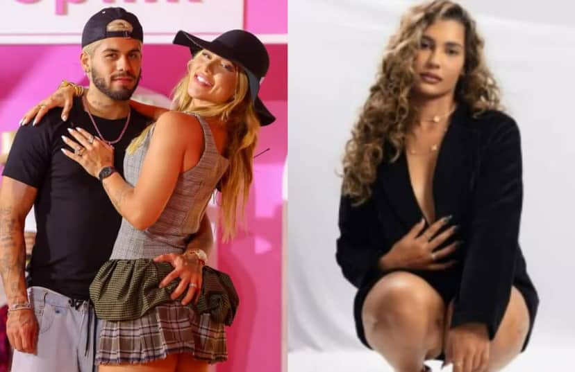 Karol Genez é envolvida em polêmica com sertanejo e influenciadora (Foto: Reprodução/Montagem TV Foco) Karol Genez é envolvida em polêmica com sertanejo e influenciadora (Foto: Reprodução/Montagem TV Foco)