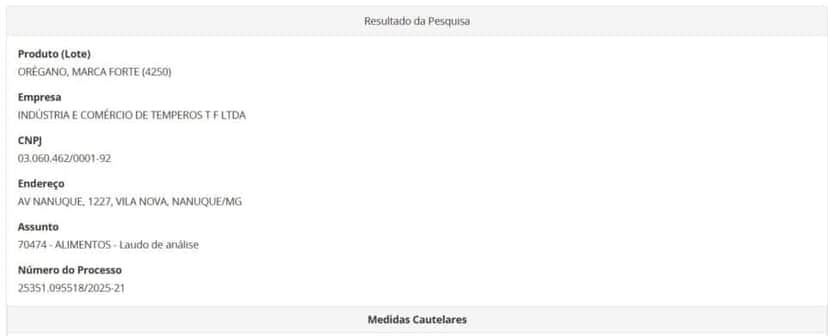 Resolução da ANVISA contra orégano maca forte parte 1 (Foto Reprodução/ANVISA) Resolução da ANVISA contra orégano maca forte parte 1 (Foto Reprodução/ANVISA)