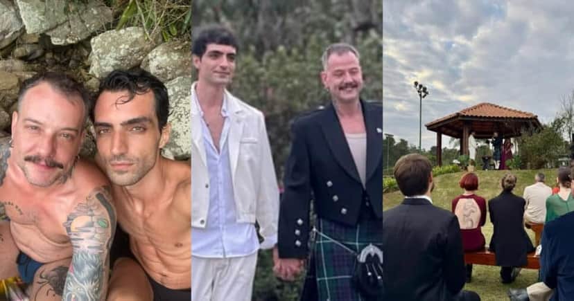 Fabrício Santana, ex- de filho de Marília Gabriela se casou (Foto: Reprodução/Montagem TV Foco) Fabrício Santana, ex- de filho de Marília Gabriela se casou (Foto: Reprodução/Montagem TV Foco)