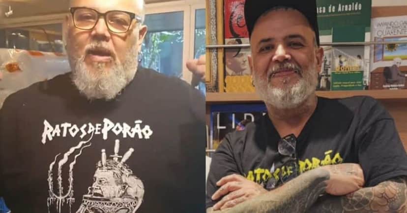 João Gordo antes e depois (Foto Reprodução/Instagram oficial João Gordo) João Gordo antes e depois (Foto Reprodução/Instagram oficial João Gordo)