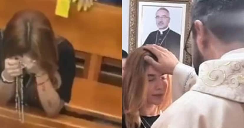 A famosa apresentadora do SBT, Virginia Fonseca na igreja (Foto: Reprodução/Montagem TV Foco)