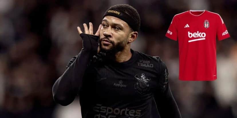 Depay pode vestir a camisa vermelha do Besiktas (Reprodução: Rodrigo Coca) Depay pode vestir a camisa vermelha do Besiktas (Reprodução: Rodrigo Coca)