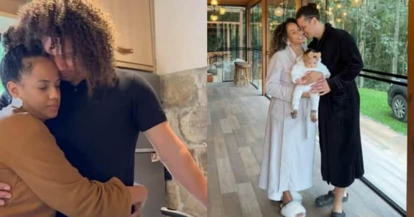 O chef de cozinha ao lado de sua mulher (Foto: Reprodução/Montagem TV Foco) O chef de cozinha ao lado de sua mulher (Foto: Reprodução/Montagem TV Foco)