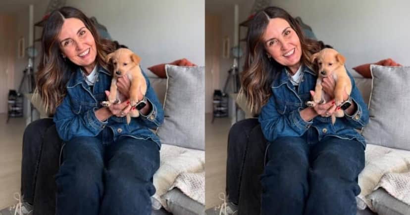 Fátima Bernardes em registro com o novo integrante da família, William - Foto: Instagram Fátima Bernardes em registro com o novo integrante da família, William - Foto: Instagram