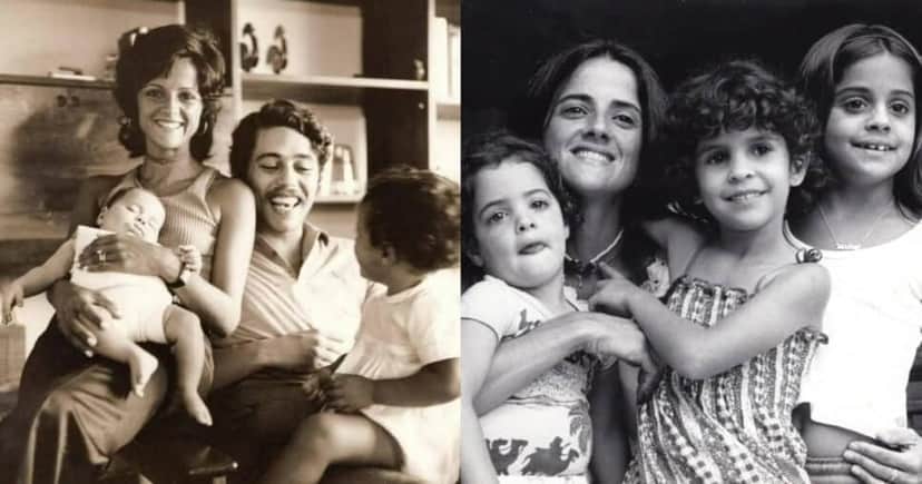 Marieta Severo, Chico Buarque e filhas (Foto: Reprodução/Montagem TV Foco) Marieta Severo, Chico Buarque e filhas (Foto: Reprodução/Montagem TV Foco)