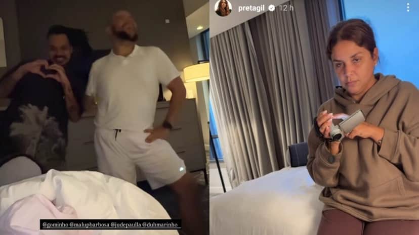 Filha de Gilberto Gil surge em video com os amigos durante tratamento (Foto: Reprodução/ Instagram/ Montagem)