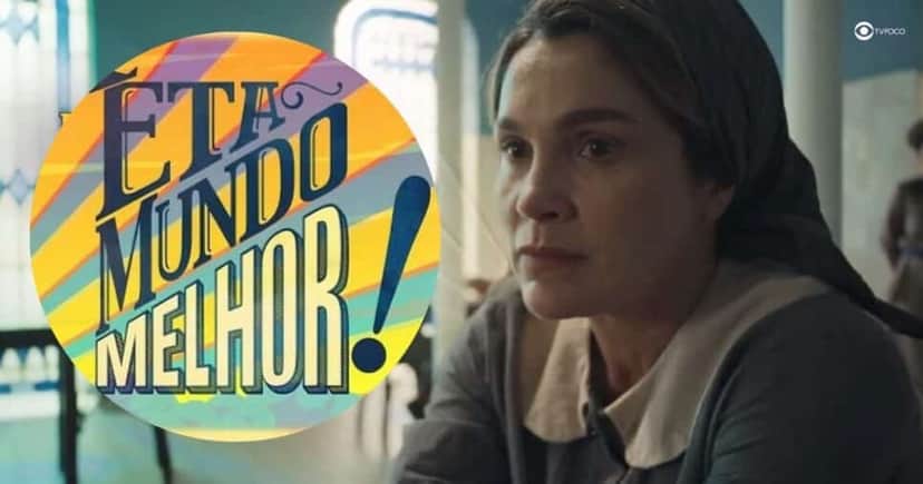 Sandra em Êta Mundo Melhor! (Foto: Reprodução / Globo / Montagem TV Foco) Sandra em Êta Mundo Melhor! (Foto: Reprodução / Globo / Montagem TV Foco)