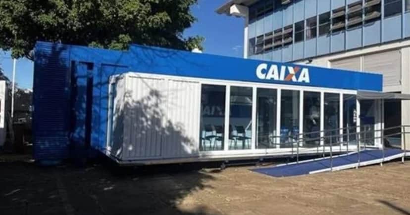 Novo modelo de agência da Caixa Econômica Federal - Foto: Montagem Novo modelo de agência da Caixa Econômica Federal - Foto: Montagem