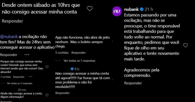 Reclamações registradas pelas redes sociais (Foto Reprodução/Montagem/Tv Foco/Lennita/Instagram)