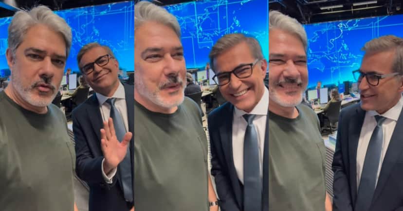 Bonner e Hélter Duarte (Foto: Reprodução/Montagem TV Foco) Bonner e Hélter Duarte (Foto: Reprodução/Montagem TV Foco)