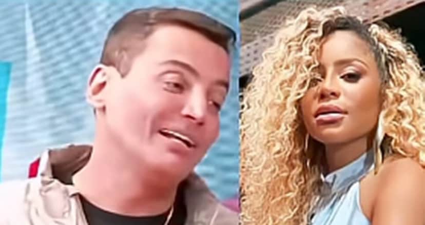 Leo Dias revelou a apresentadora do "Jornal dos Famosos" a razão por não ter levado Cariúcha junto a ele para a Band (Foto: Reprodução/ Montagem) Leo Dias revelou a apresentadora do "Jornal dos Famosos" a razão por não ter levado Cariúcha junto a ele para a Band (Foto: Reprodução/ Montagem)