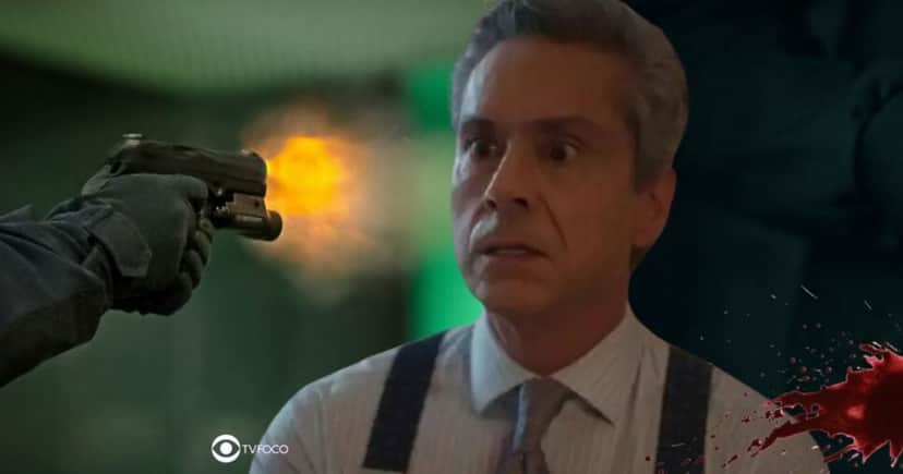 Ilustração de Marco Aurélio baleado em Vale Tudo (Foto: Reprodução / Globo / Montagem TV Foco) Ilustração de Marco Aurélio baleado em Vale Tudo (Foto: Reprodução / Globo / Montagem TV Foco)