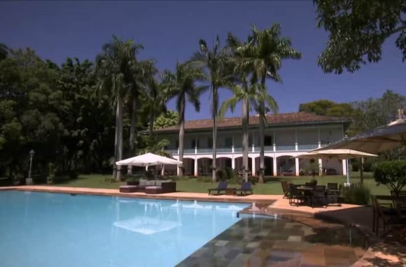 Ana Maria Braga mostra detalhes da fazenda de 376 hectares no interior de SP — Foto: Reprodução/TV Globo Ana Maria Braga mostra detalhes da fazenda de 376 hectares no interior de SP — Foto: Reprodução/TV Globo