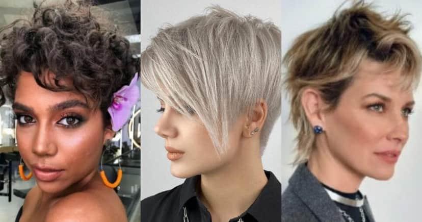 Pixie cut alongado (Foto: Reprodução/Montagem TV Foco) Pixie cut alongado (Foto: Reprodução/Montagem TV Foco)