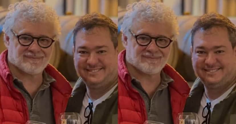 Tadeu Aguiar com o marido, Eduardo Bakr - Foto: Redes sociais