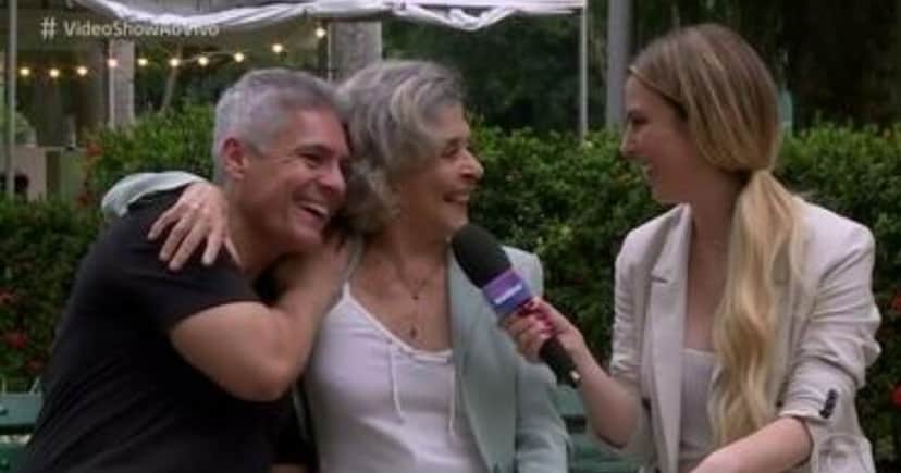 Carlos e Betty Faria em entrevista ao Vídeo Show em 2014 (Foto Reprodução/Globoplay)