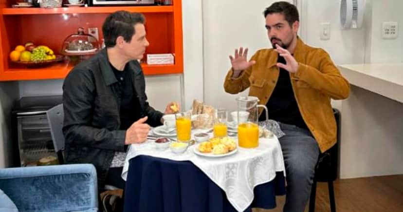 Celso Portiolli e João Silva (Foto: Reprodução - SBT) Celso Portiolli e João Silva (Foto: Reprodução - SBT)