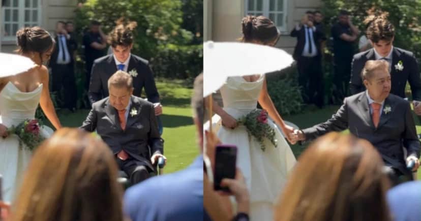Faustão esteve no casamento de sua filha mais velha, Lara Silva • Instagram/João Silva Faustão esteve no casamento de sua filha mais velha, Lara Silva • Instagram/João Silva