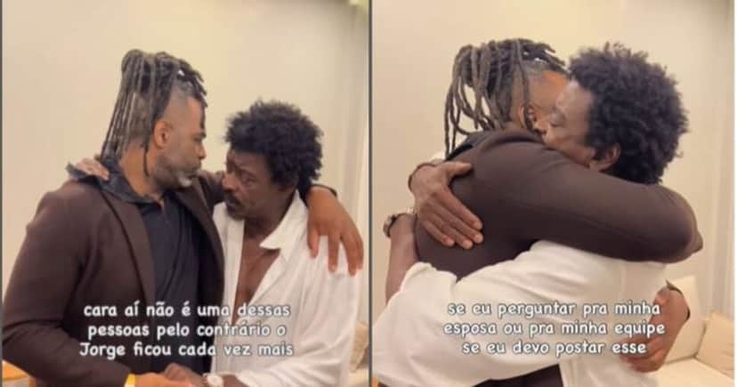 Manoel Soares e Seu Jorge - Foto: Instagram Manoel Soares e Seu Jorge - Foto: Instagram