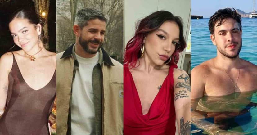 Mel Maia, Pedro Neschiling, Priscilla e Álvaro (Fotos: Reproduções / Instagram)