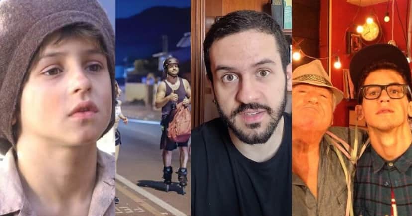 David Lucas como Terê, em Alma Gêmea/ cliques atuais/ como Orelha em Malhação/Montagem/Globo/Instagram @davilucaseuu )