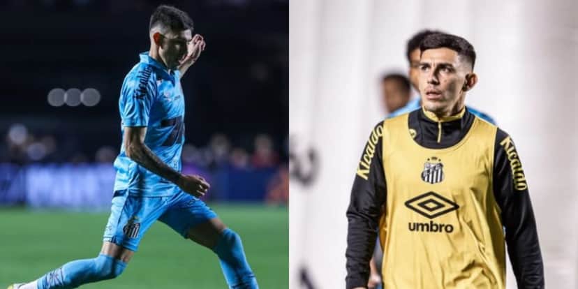 Escobar cumprirá suspensão automática no próximo jogo do Santos (Reprodução: Instagram) Escobar cumprirá suspensão automática no próximo jogo do Santos (Reprodução: Instagram)