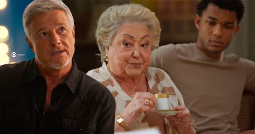 Jaques, Rosa e Samuel em Dona de Mim (Foto: Reprodução / Globo / Montagem TV Foco) Jaques, Rosa e Samuel em Dona de Mim (Foto: Reprodução / Globo / Montagem TV Foco)