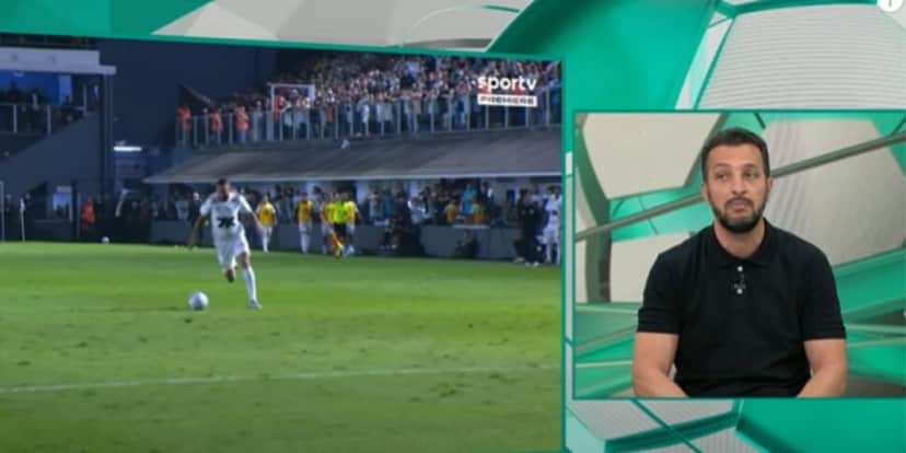 Edu Dracena confia na permanência de Neymar por mais tempo no Santos (Reprodução: Band) Edu Dracena confia na permanência de Neymar por mais tempo no Santos (Reprodução: Band)