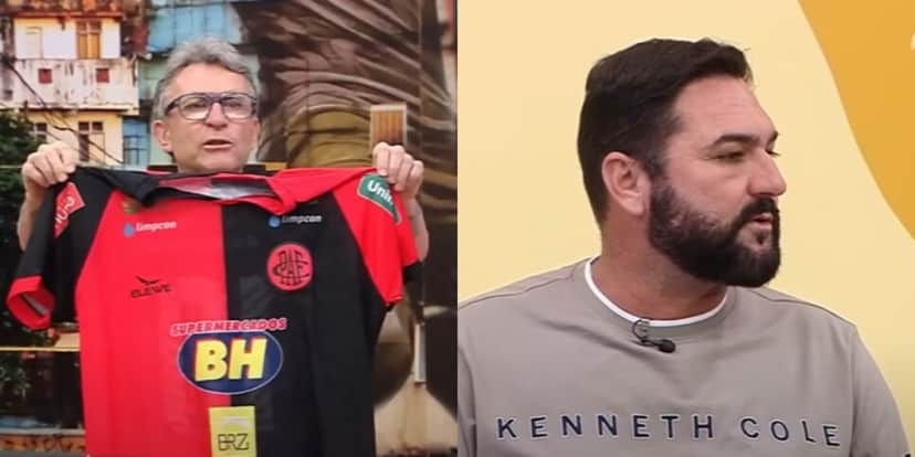 Neto e Danilo durante o Donos da Bola (Reprodução: Band) Neto e Danilo durante o Donos da Bola (Reprodução: Band)