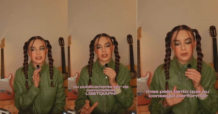 Bel Moreira usando as suas redes sociais para falar sobre sua sexualidade abertamente (Foto Reprodução/Montagem/Instagram@bel_moreira) Bel Moreira usando as suas redes sociais para falar sobre sua sexualidade abertamente (Foto Reprodução/Montagem/Instagram@bel_moreira)