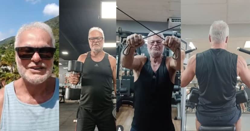 Cliques de Kadu Moliterno exibindo a boa forma que ele ainda mantém (Foto Reprodução/Montagem/Instagram/@kadumoliterno_oficial) Cliques de Kadu Moliterno exibindo a boa forma que ele ainda mantém (Foto Reprodução/Montagem/Instagram/@kadumoliterno_oficial)