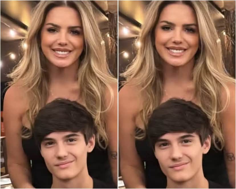 Mari Alexandre e o filho, Záion, de 16 anos — Foto: Reprodução/Instagram 