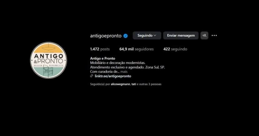 Perfil da Antigo e Pronto nas redes sociais conta com 64,9 mil seguidores (Foto Reprodução/Montagem/TV Foco/Instagram@antigoepronto) Perfil da Antigo e Pronto nas redes sociais conta com 64,9 mil seguidores (Foto Reprodução/Montagem/TV Foco/Instagram@antigoepronto)