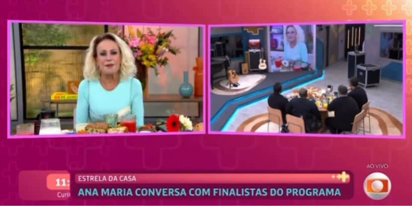Ana Maria conversos com os participantes do Estrela da Casa (Reprodução: Globo) Ana Maria conversos com os participantes do Estrela da Casa (Reprodução: Globo)