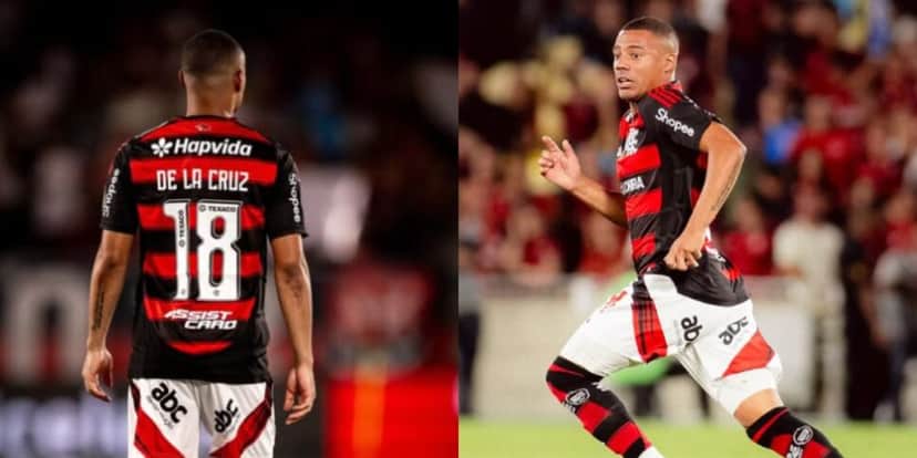 De La Cruz fora do clássico contra o Botafogo (Reprodução: Instagram) De La Cruz fora do clássico contra o Botafogo (Reprodução: Instagram)