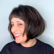 Corte chanel com franja - Foto Internet Corte chanel com franja - Foto Internet