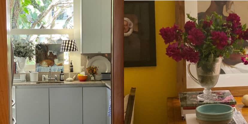 A parte de fora da casa tem muito verde e aparenta ser bem relaxante (Reprodução: Instagram) A parte de fora da casa tem muito verde e aparenta ser bem relaxante (Reprodução: Instagram)
