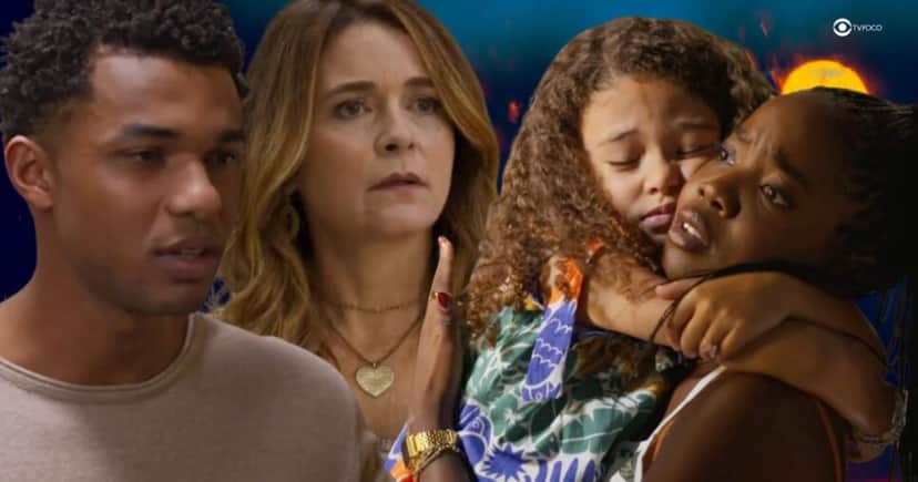 Samuel, Filipa, Sofia e Leo em Dona de Mim (Foto: Reprodução / Globo / Montagem TV Foco) Samuel, Filipa, Sofia e Leo em Dona de Mim (Foto: Reprodução / Globo / Montagem TV Foco)