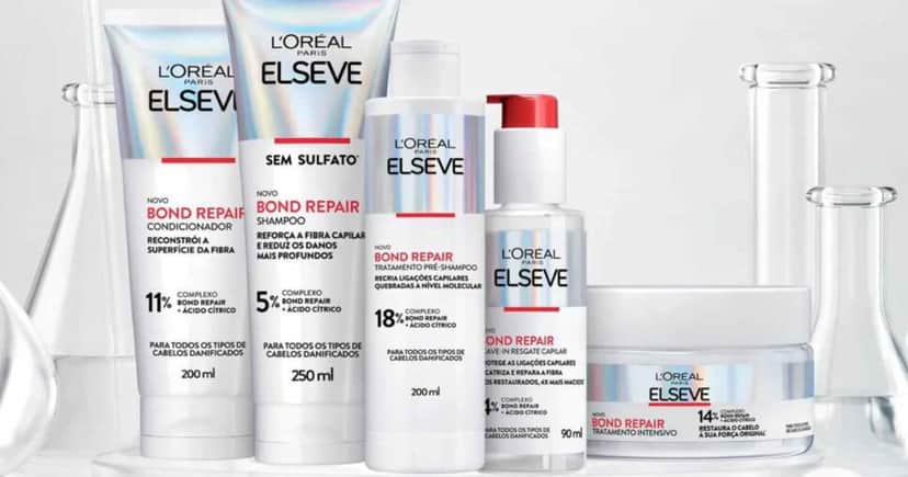 Linha Elseve Bond Repair (Foto: Reprodução / L'Oréal Paris) Linha Elseve Bond Repair (Foto: Reprodução / L'Oréal Paris)