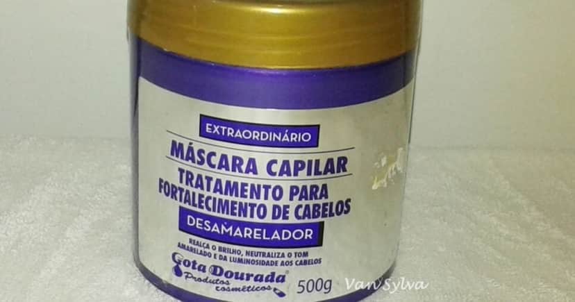 Gota Dourada Máscara Desamareladora Gota Dourada Máscara Desamareladora