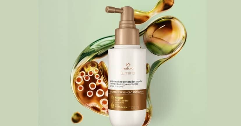 Serum antissinais da Natura (Foto Reprodução/Montagem/Canva/Site oficial) Serum antissinais da Natura (Foto Reprodução/Montagem/Canva/Site oficial)