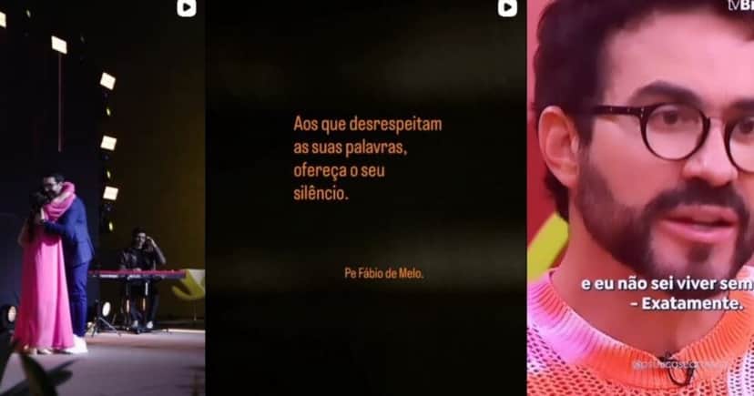Padre Fábio de Melo participa de algumas entrevistas e eventos (Foto Reprodução/Montagem/Instagram@pefabiodemelo) Padre Fábio de Melo participa de algumas entrevistas e eventos (Foto Reprodução/Montagem/Instagram@pefabiodemelo)
