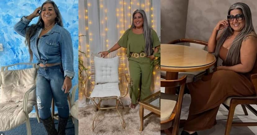Cliques de Cida atualmente (Foto Reprodução/Montagem/TV Foco/Instagram/@cidabbb_oficial)