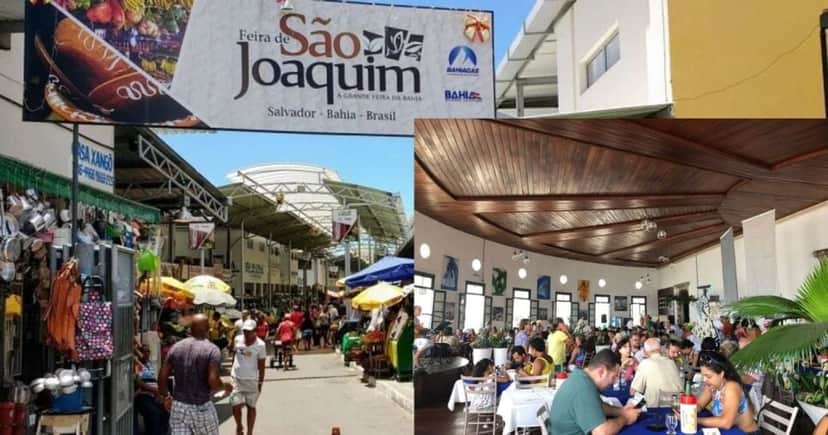 Feira de São Joaquim e Restaurante Maria de São Pedro (Foto Reprodução/Redes sociais/Guia Bahia) Feira de São Joaquim e Restaurante Maria de São Pedro (Foto Reprodução/Redes sociais/Guia Bahia)
