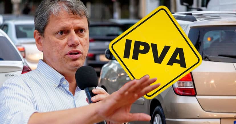 IPVA em SP - Tarcísio (Foto: Reprodução) IPVA em SP - Tarcísio (Foto: Reprodução)