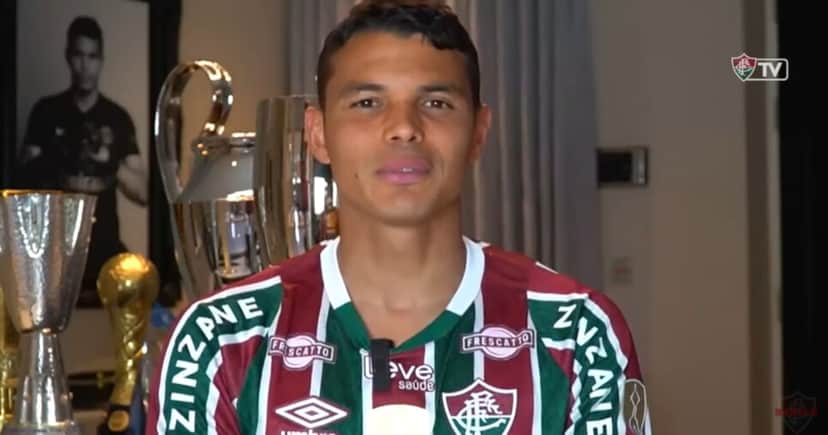 Thiago Silva no Fluminense (Foto: Fluminense TV) Thiago Silva no Fluminense (Foto: Fluminense TV)