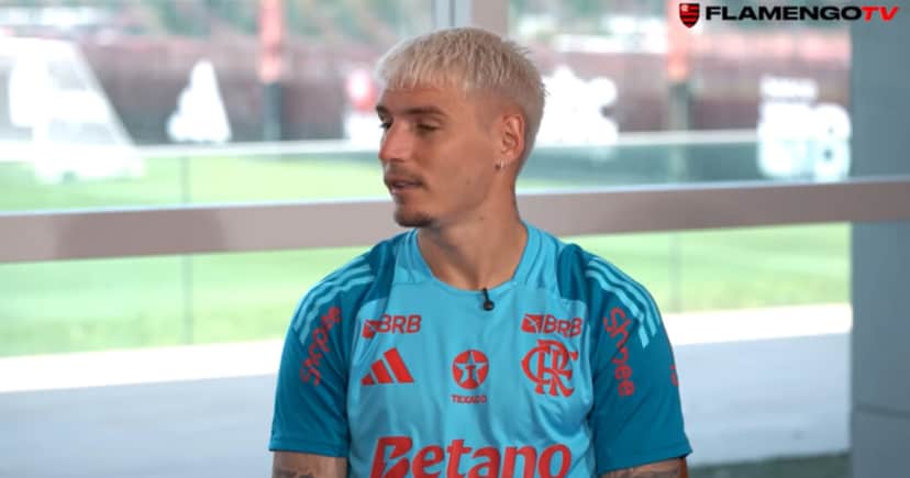 Guilhermo Varela, lateral do Flamengo (Foto: Flamengo TV) Guilhermo Varela, lateral do Flamengo (Foto: Flamengo TV)