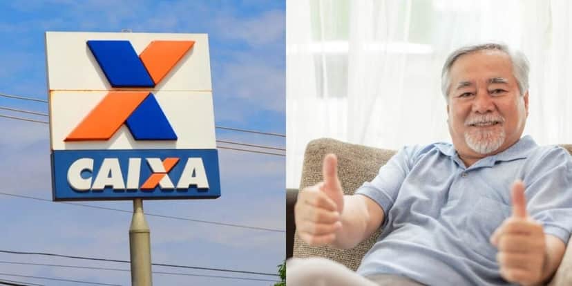 Caixa - Idosos (Reprodução: Montagem TV Foco) Caixa - Idosos (Reprodução: Montagem TV Foco)