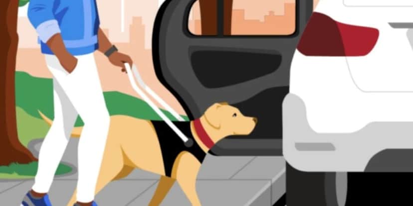 Uber lança novo recurso para quem tem cão-guia (Reprodução: Divulgação) Uber lança novo recurso para quem tem cão-guia (Reprodução: Divulgação)